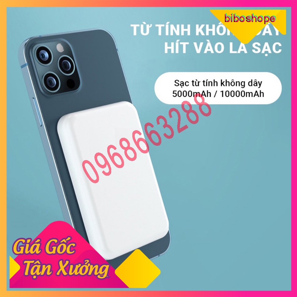 🔥Siêu Hot🔥Sạc dự phòng ko dây cho điện thoại IPsạc nhanh pin 5000mAh công suất 20W Siêu tiện lợi🔥Free ship🔥