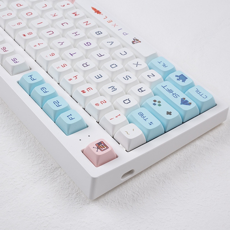 Nút Bàn Phím Cơ Họa Tiết Pixel War 125-Key Độc Đáo