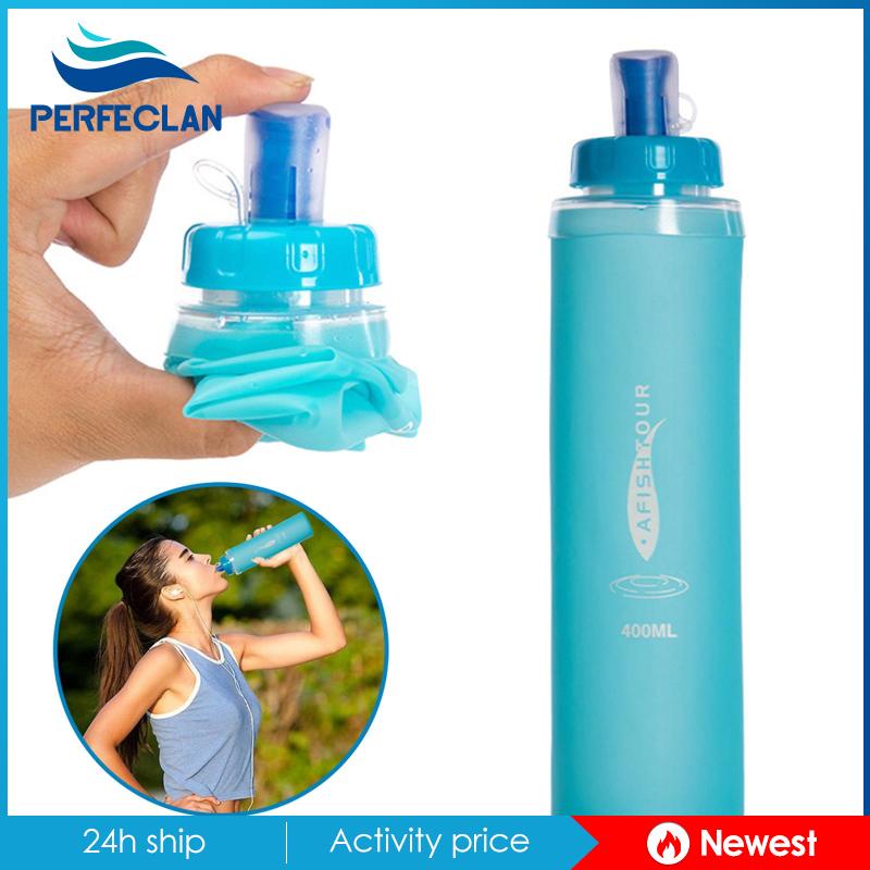 Bình Nước Thể Thao Bằng TPU Mềm Gấp Gọn Tiện Dụng