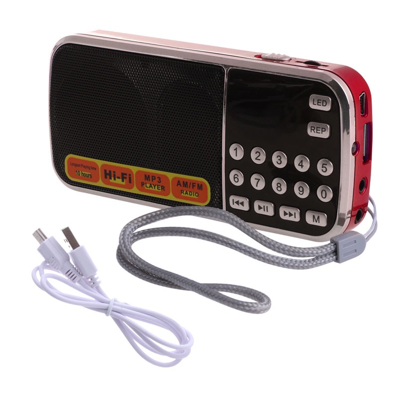 Máy Nghe Nhạc Mp3 Mini Màn Hình LCD Hỗ Trợ FM / AM / USB / Thẻ TF