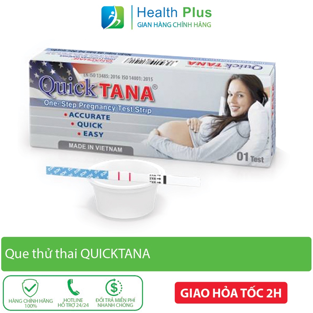 Que Thử Thai Sớm Quicktana TANAPHAR 5mm Chính Xác Test Nhanh 2 Vạch Sớm Hiệu Quả