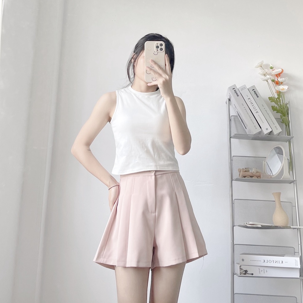 Quần short đùi cạp lưng chun chất tuyết mưa m235