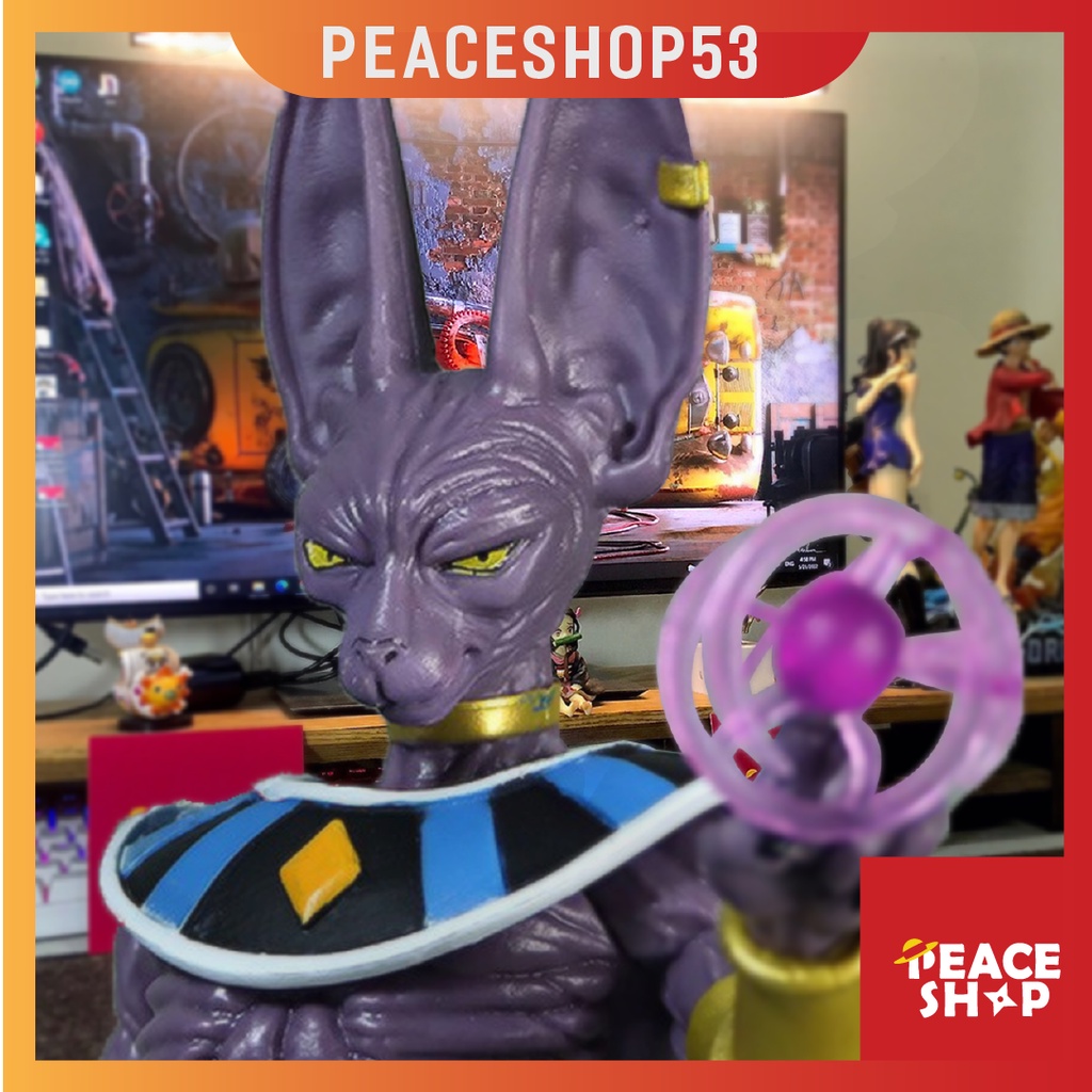 Mô hinh Dragon Ball Z Beerus - Có hộp - Thần hủy diệt - Figure Anime Manga - Decor trang trí nhà cửa - MH93