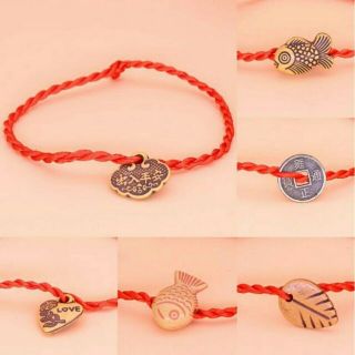 (deal 1k) vòng tay chỉ đỏ may mắn