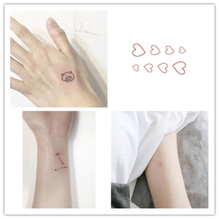 (Hàng Mới Về) Hình Xăm Dán Tạm Thời Chống Nước Lâu Trôi Họa Tiết Chữ Tiếng Anh Dễ Thương Cho Nữ