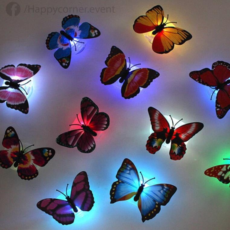 5 bướm dán tường có đèn LED phát quang