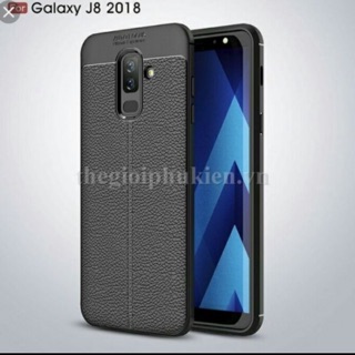 Ốp lưng da auto focus cho samsung J8 2018
