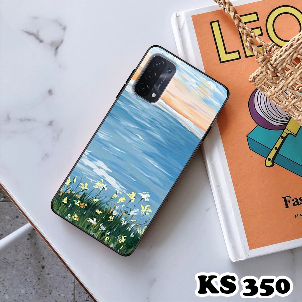 Ốp lưng Oppo A54 - Oppo A54 5G - Oppo A54s - Ốp in hình Cánh đồng hoa - Chất liệu TPU siêu bền