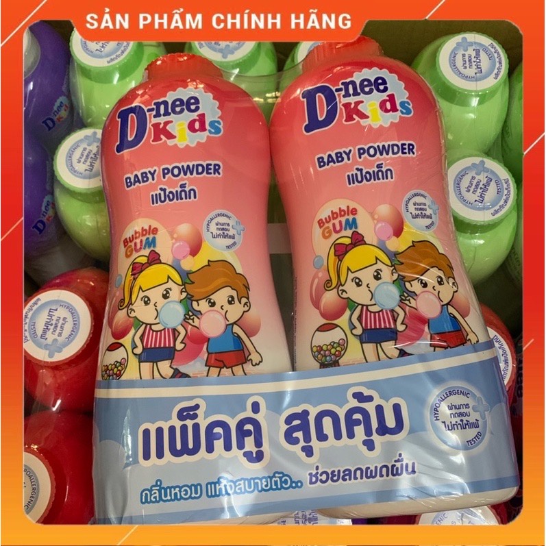 Phấn Rôm DNEE Thái Đủ Màu Chai Lớn 400g