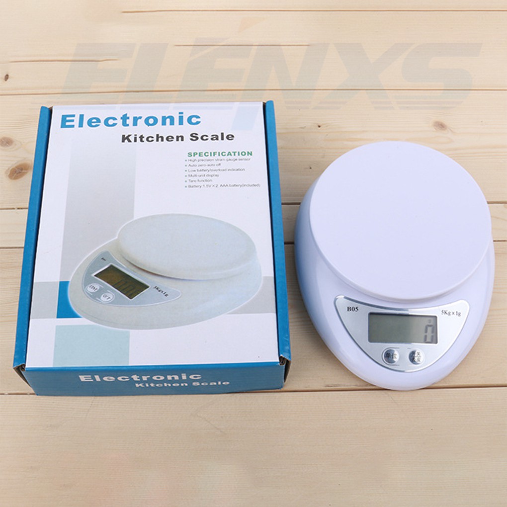 Cân điện tử 5kg/1g tiện dụng cho nhà bếp