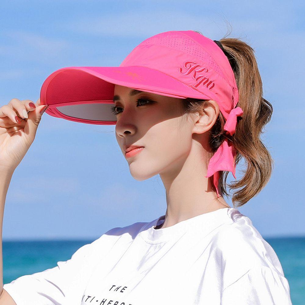 BSUNS Nón Rộng Vành Hở Chóp Che Nắng Màu Sắc Đơn Giản Thời Trang Đi Biển Mùa Hè