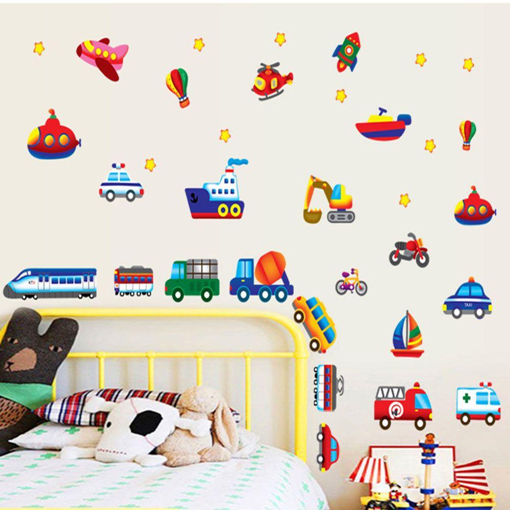 Sticker Dán Tường Trang Trí Phòng Ngủ Cho Bé Trai Bé Gái