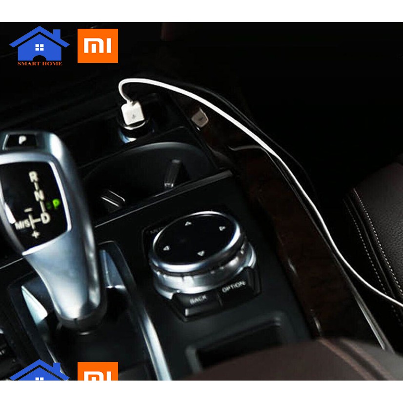 Sạc Ô Tô Nhanh 2 cổng USB 37W Xiaomi - Tẩu sạc xe hơi nhanh 18w Xiaomi 2 USB