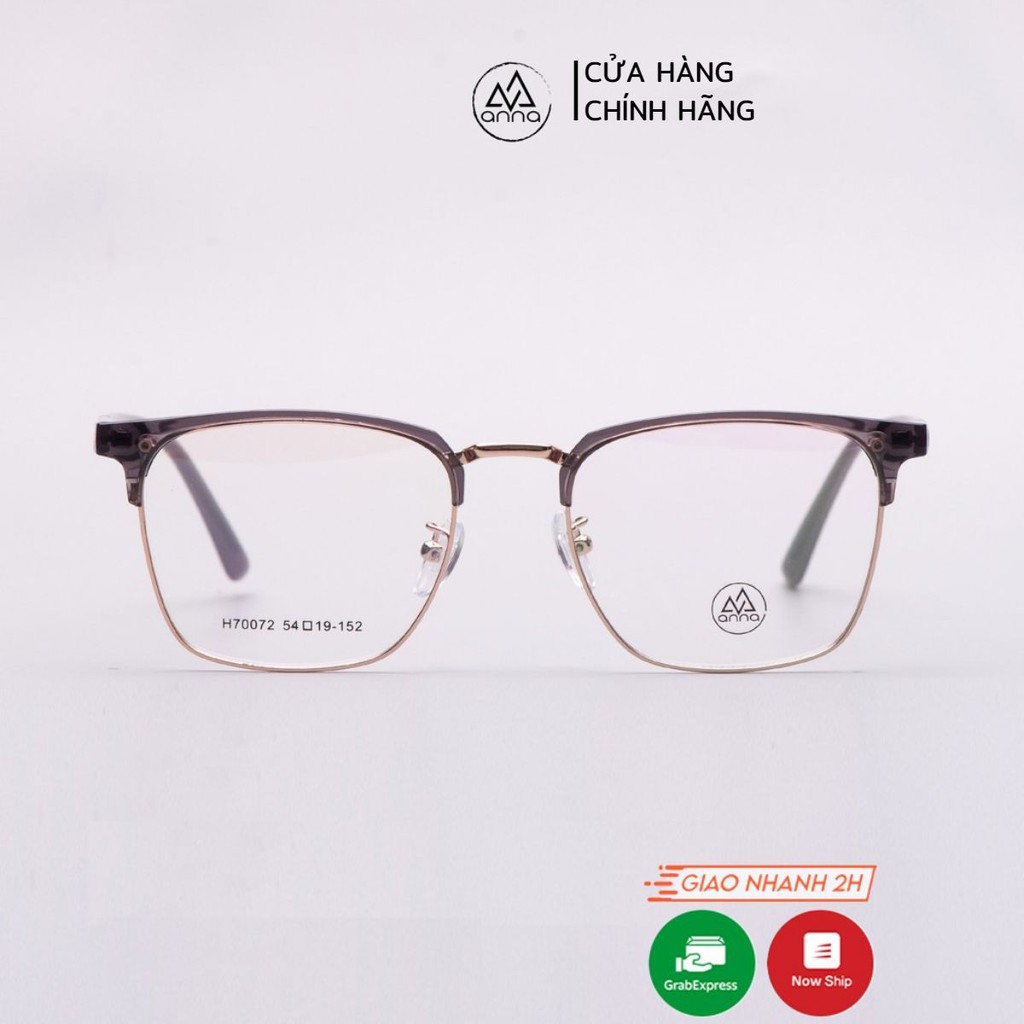 Kính mắt nửa gọng thời trang ANNA dáng vuông cho nam nữ sang trọng ANNA0024