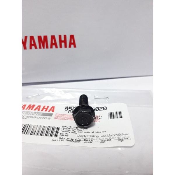 Ốc 6li khóa10 dài 20mm YAMAHA KHÁCH HÀNG XEM KỸ SP TRƯỚC KHI ĐẶT