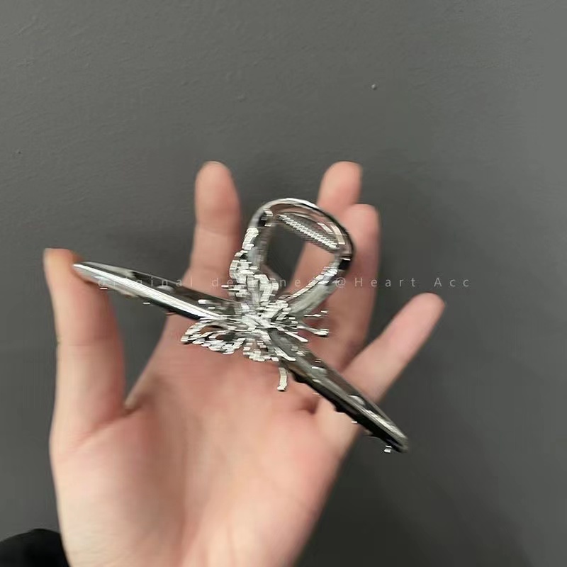 iF YOU Kẹp Tóc Hình Bướm Nhỏ Xinh Màu Bạc Thời Trang Vintage Cho Nữ