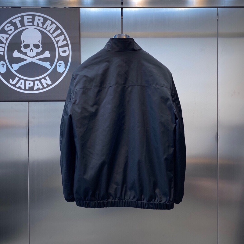 Áo khoác nam 2 mặt BURBERRY BBR khóa zip kim loại cao cấp