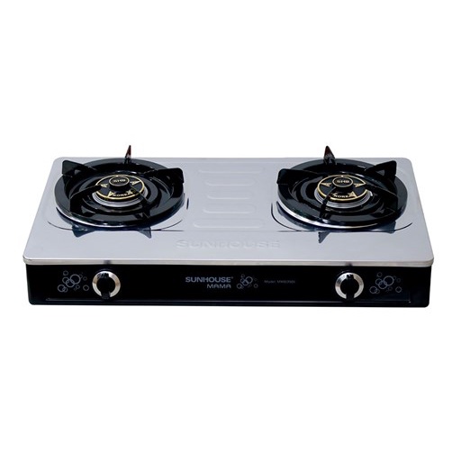 Bếp gas dương Sunhouse MMB0986 Mama - Mặt inox, 2 lò đun, dễ vệ sinh