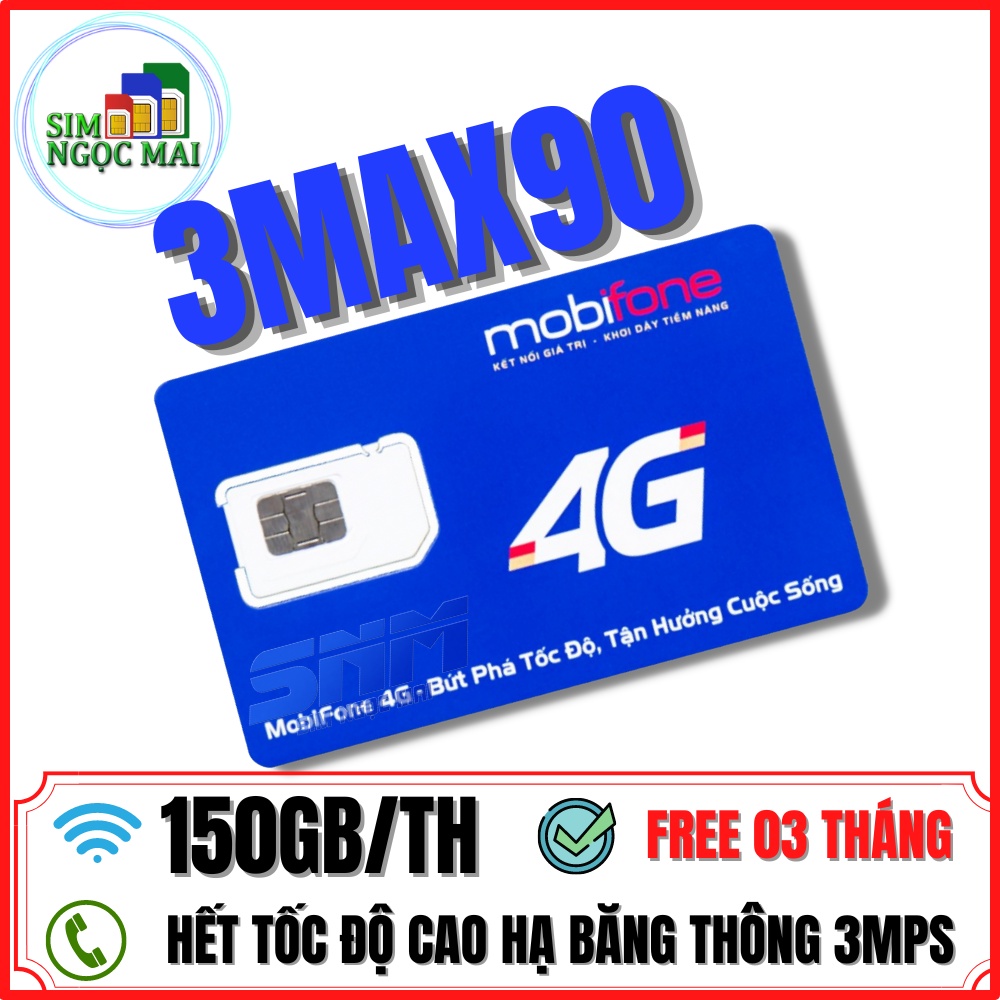 SIM 4G MOBIFONE TRỌN GÓI 1 NĂM MDT250A - FD50 - ED60 - 5GB/NGÀY - DATA TỐC ĐỘ CAO - SIM NGỌC MAI