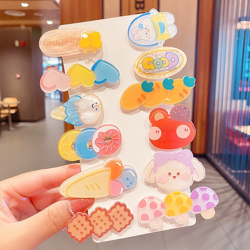 Set 3 kẹp tóc dễ thương dành cho bé gái