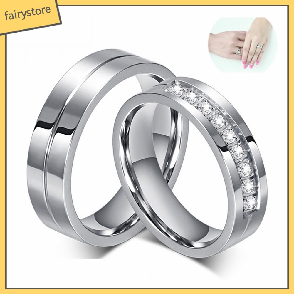 Nhẫn Đôi Đính Đá Thời Trang