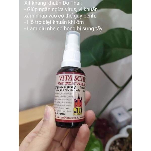 Tinh dầu xịt họng Do Thái Synergy Plus Spray