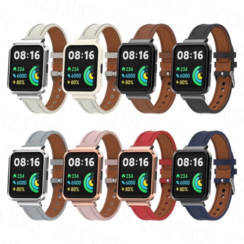 Dây Đeo Bằng Da Thay Thế Cho Đồng Hồ Thông Minh Xiaomi Mi Watch Lite / POCO 3 / 3 Active / 2 Lite