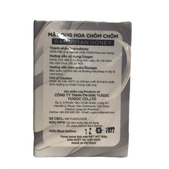 MẬT ONG 165G (HOA CHÔM CHÔM) [vantayshop]