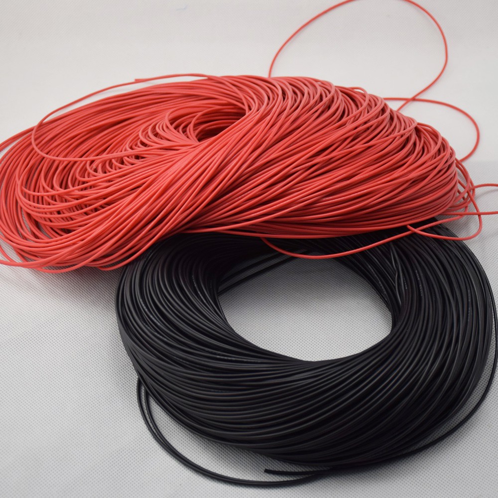 20 Awg Silicone Wire Cable 1 cm Black - Black Cable