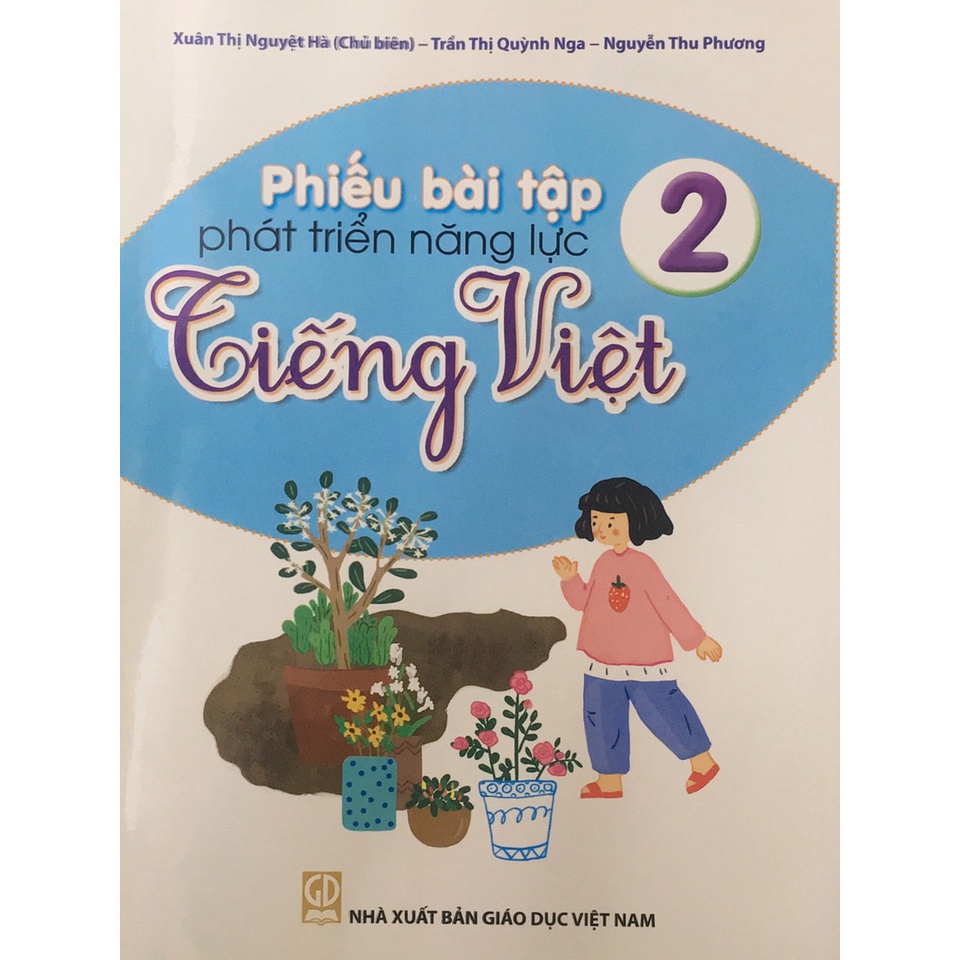 Sách Bộ 2 cuốn: Phiếu bài tập phát triển năng lực Toán, Tiếng Việt 2 - Giáo Dục