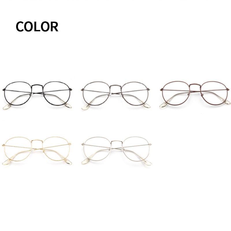 Kính mát gọng kim loại chống bức xạ phong cách Hàn Quốc cổ điển thời trang sành điệu cho nam và nữ