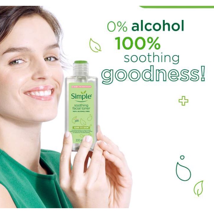 Nước Hoa Hồng Không C.ồn Làm Dịu Da Simple Kind To Skin Soothing Facial Toner 200ml | BigBuy360 - bigbuy360.vn