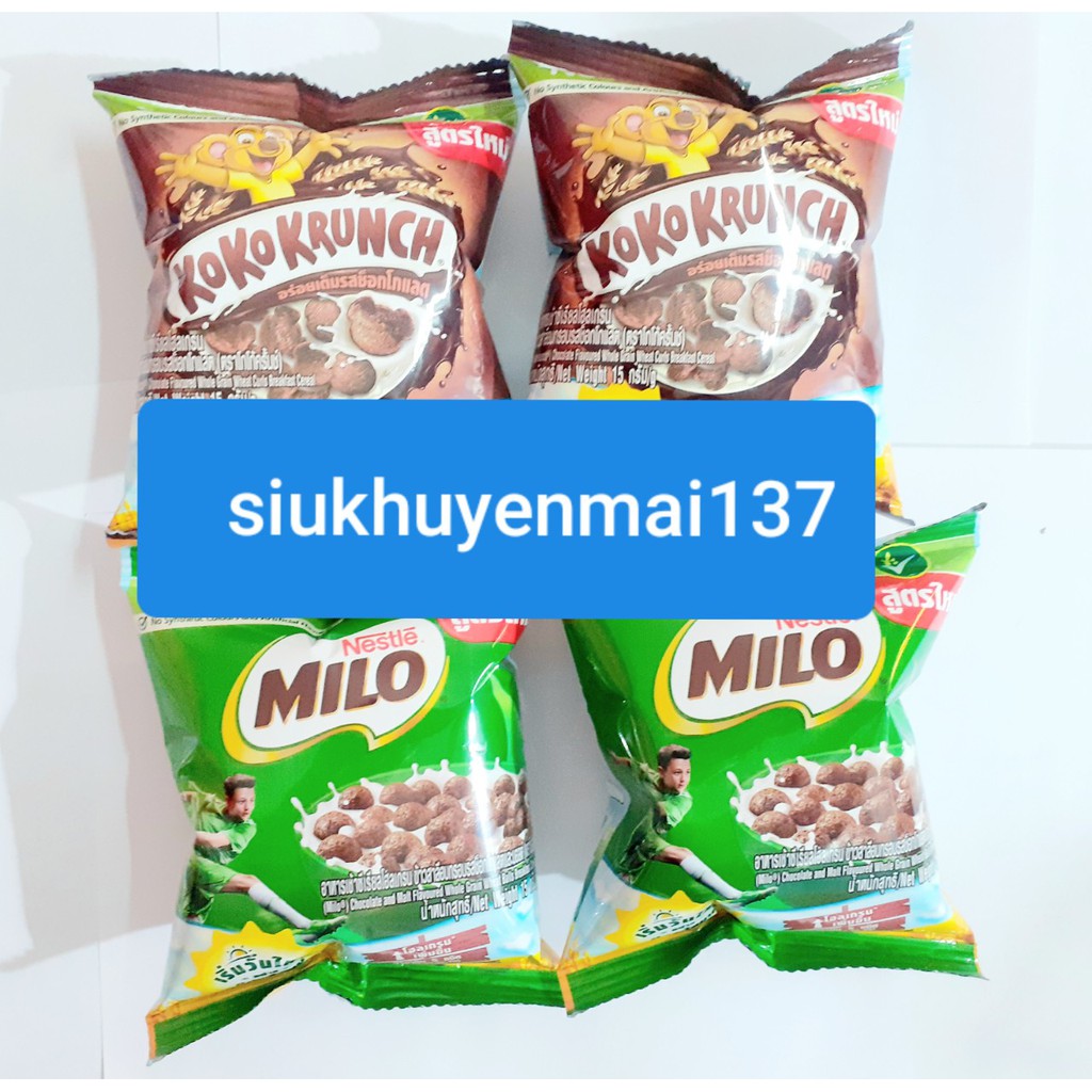 bánh ăn sáng milo 15g nestle- hàng thái lan.9.2022