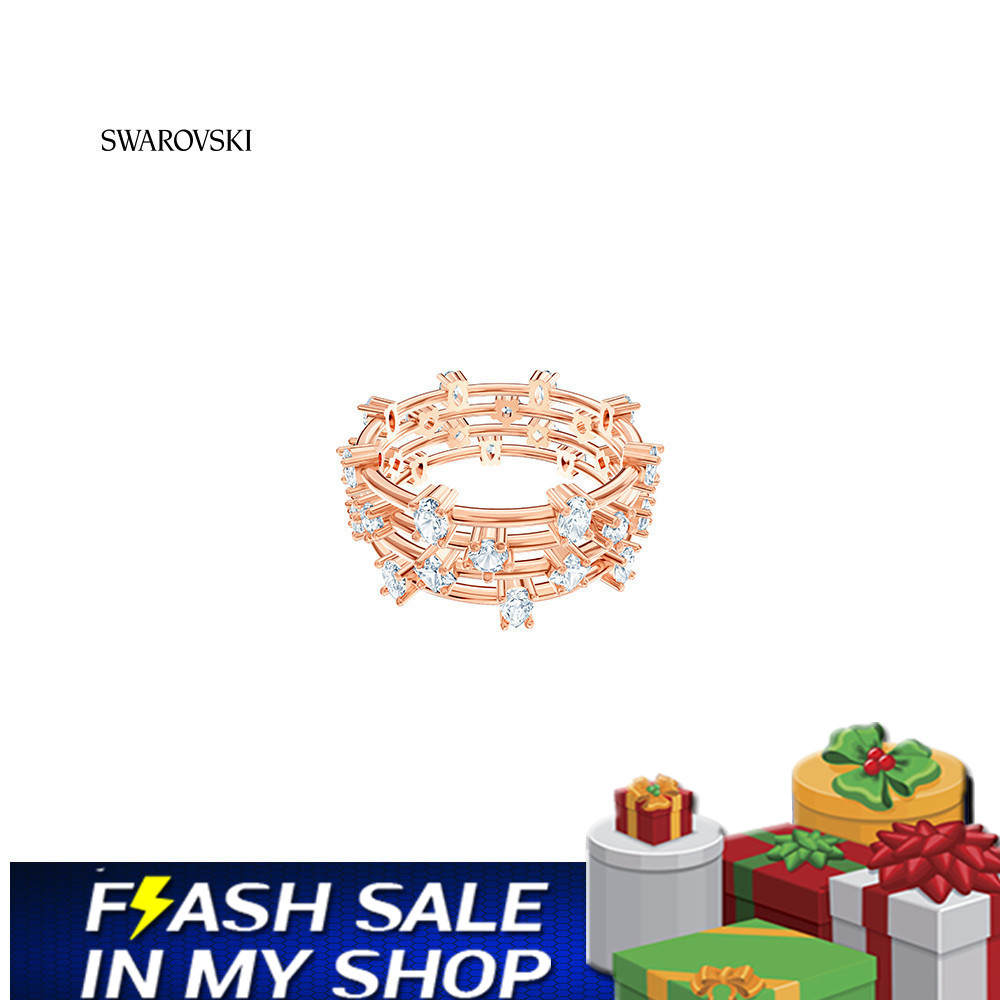 FLASH SALE 100% Swarovski Nhẫn Nữ XATELIER MOONSUN Vẻ đẹp của các vì sao FASHION Ring trang sức đeo Trang sức