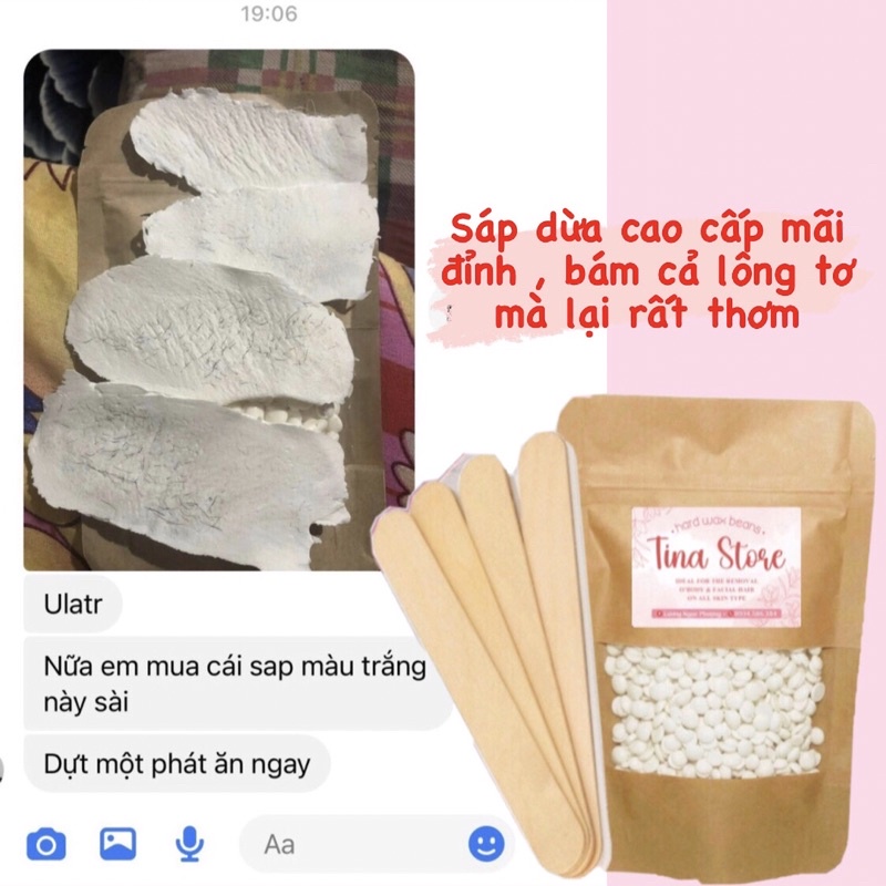 Sáp wax lông màu nhũ mix dừa cao cấp giúp triệt lông nách,râu,bikini,tay chân kèm quà tặng.tinastore29