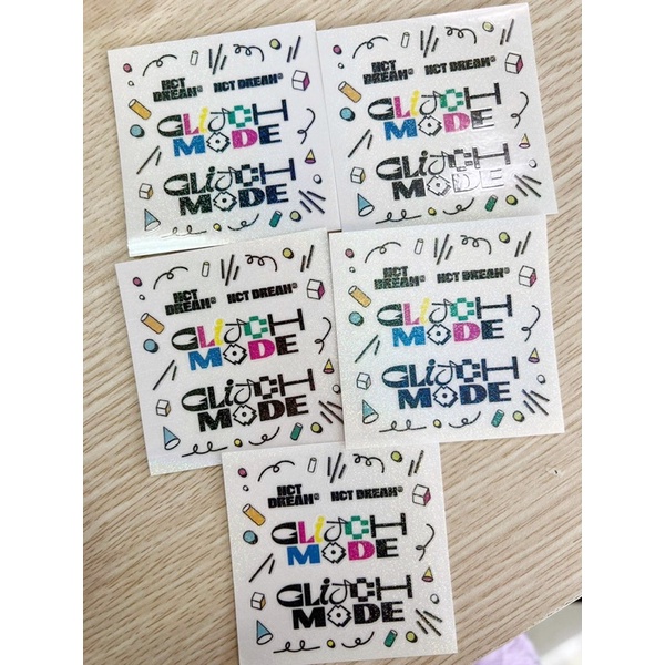Combo 5 sticker hàng đặt trước Synnara | album Glitch Mode - của NCT DREAM | Hàng chính hãng