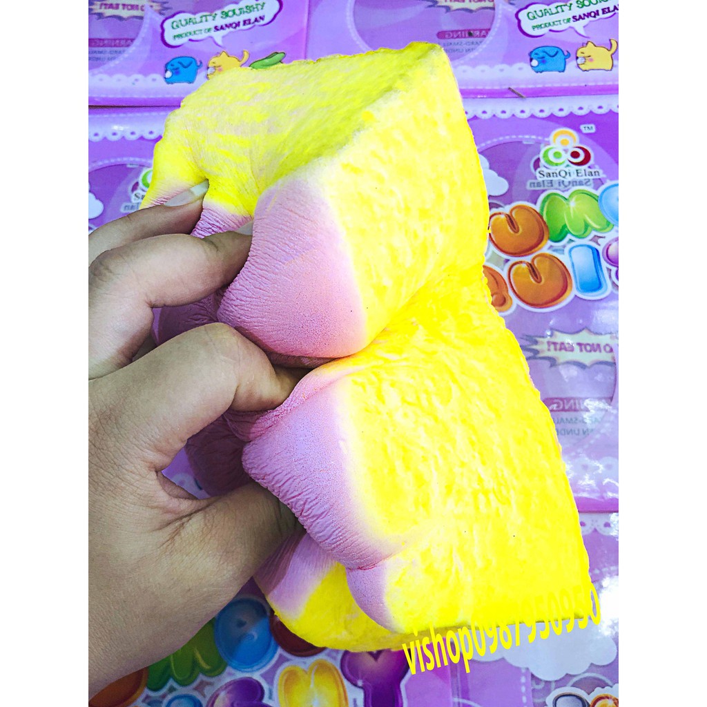 BÁN XẢ ĐỒ CHƠI SQUISHY BÁNH MỲ to đùng CỰC lớn