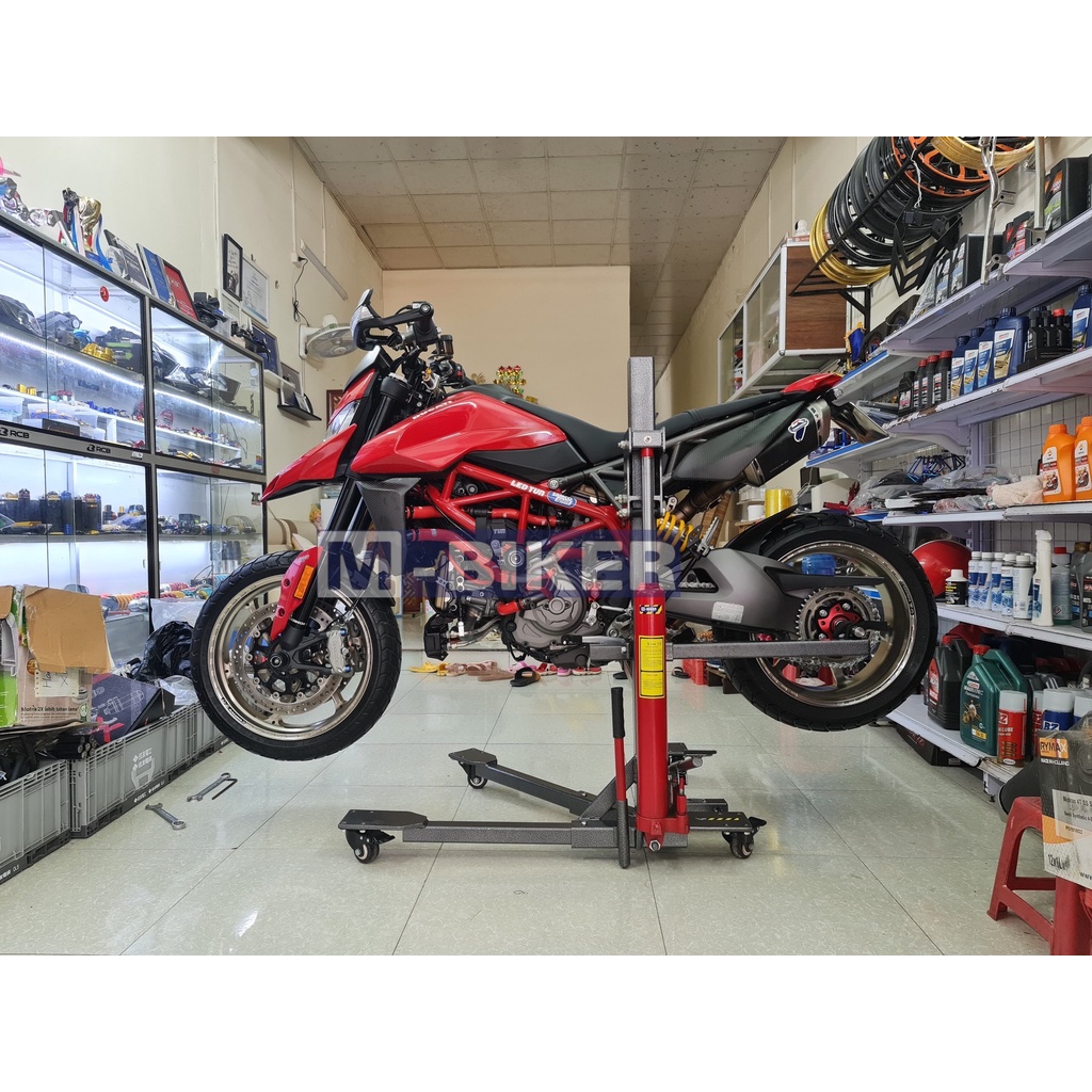 Ben nâng xe pkl thủy lực di chuyển motor naked và sport Mbiker MB107 - Hàng Chính Hãng