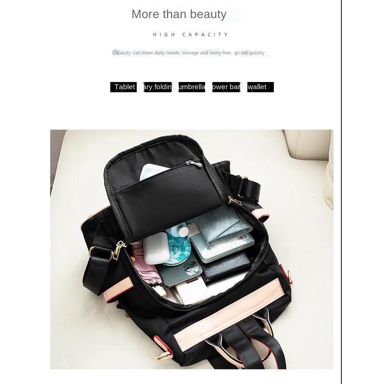 Ba Lô Vải Oxford Chống Thấm Nước Phong Cách Nhật Hàn Thời Trang Mùa Đông Mới 2022