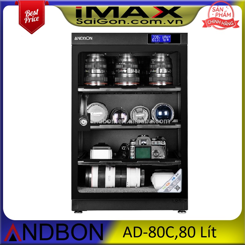 TỦ CHỐNG ẨM  AD-80C, 80 LÍT-ANDBON