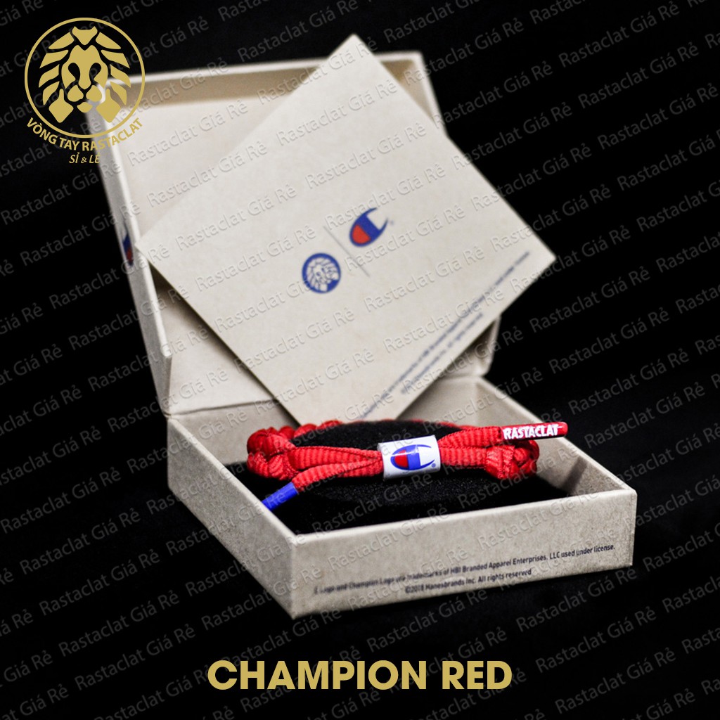 Vòng tay Rastaclat Champion Red [Full Box][Clip Thật]