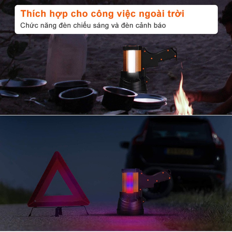 Đèn Cầm Tay 6000lumens 9600mah Chống Nước Tiện Dụng Khi Đi Cắm Trại Ngoài Trời | BigBuy360 - bigbuy360.vn