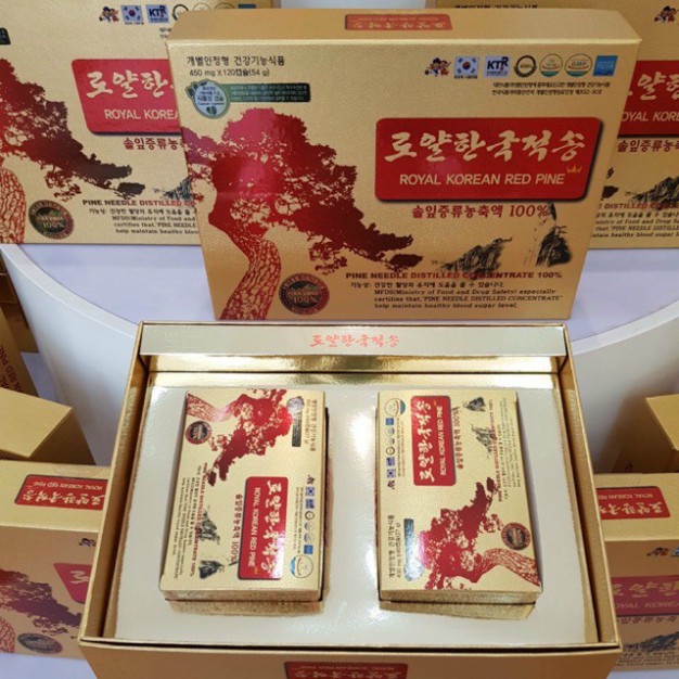Tinh Dầu Thông Đỏ Chính Phủ Hàn Quốc Royal Red Pine 120 Viên