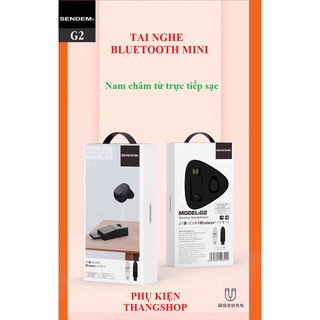 Tai nghe Bluetooth mini Sendem G2 nam châm từ trực tiếp sạc