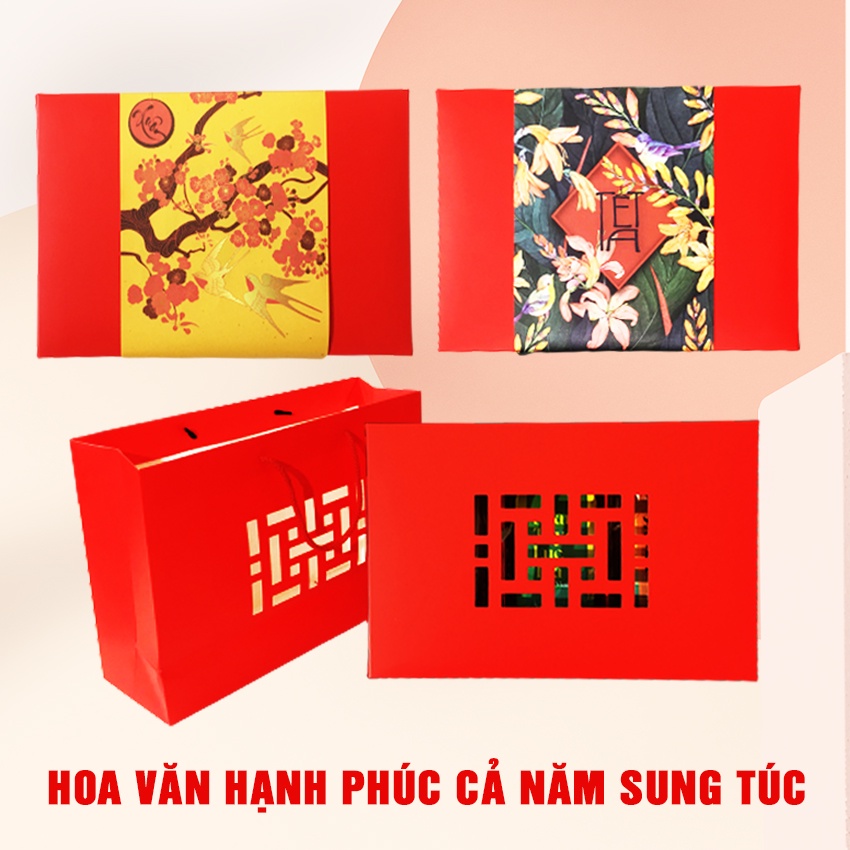 Hộp chè biếu Tết PHÚ QUÝ chè shan tuyết cổ thụ Hà Giang cả năm sung túc hộp quà tết ý nghĩa sang trọng | BigBuy360 - bigbuy360.vn