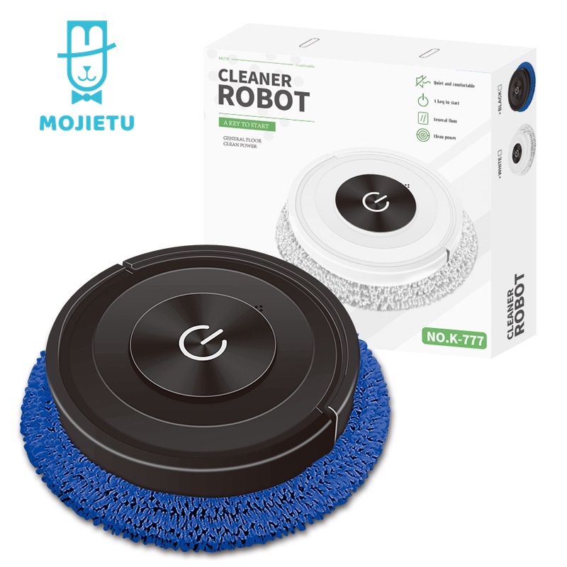 Thiết bị robot lau nhà thông minh Mojietu với công tắc cảm ứng kép sử dụng khô và ướt đa năng tiện lợi