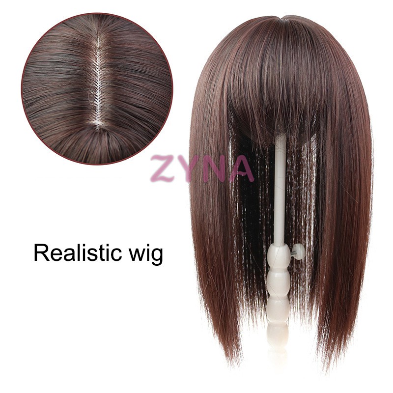 Ready Stock Straight Hair Toppers Hairpiece Clip in Women Bangs Fringe Hair Extensions Wig