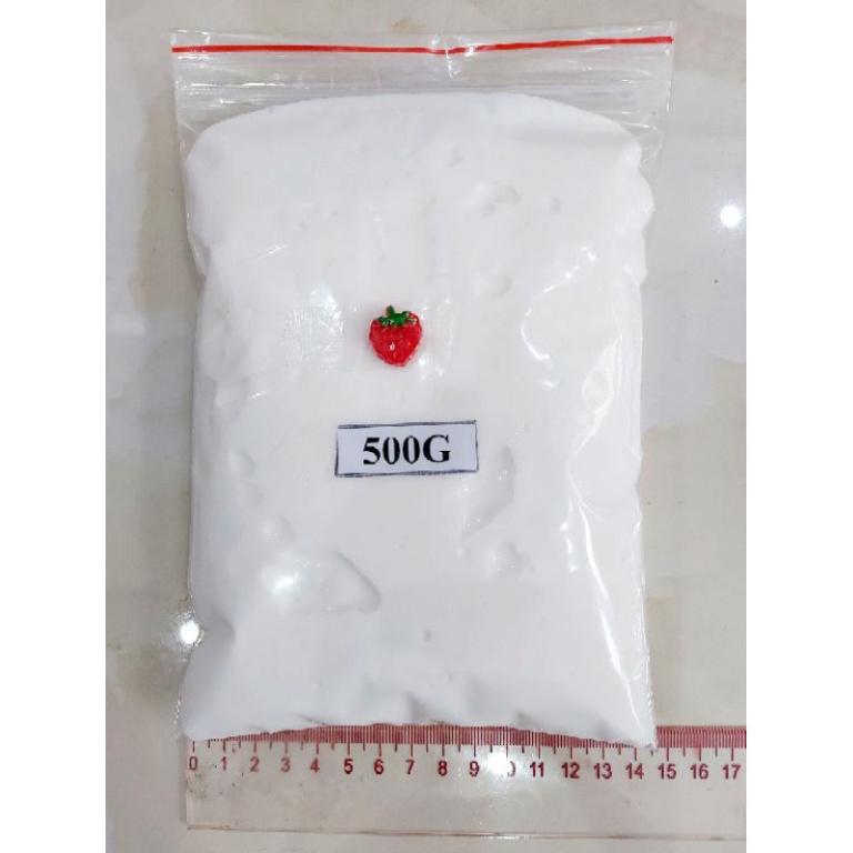 1kg Slime Basic Trắng tặng charm giá sỉ