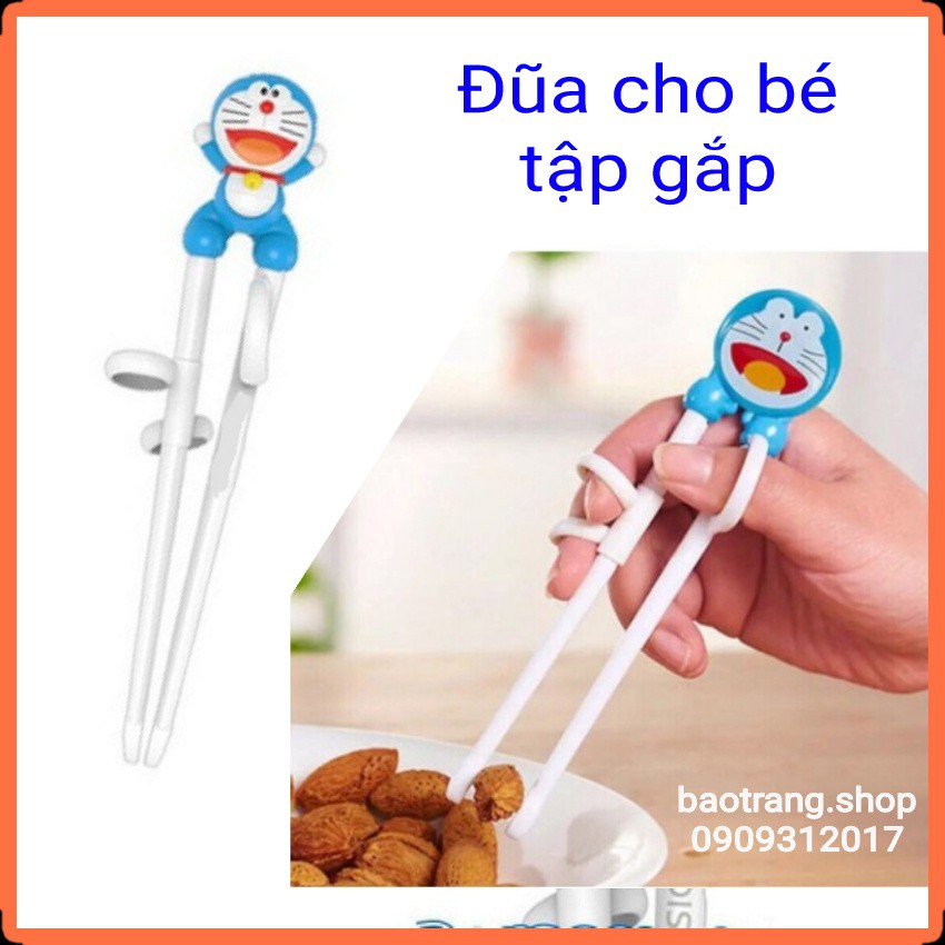 [Siêu rẻ] Đũa tập gắp, đũa ăn dặm Doremon cho bé từ 2- 10 tuổi