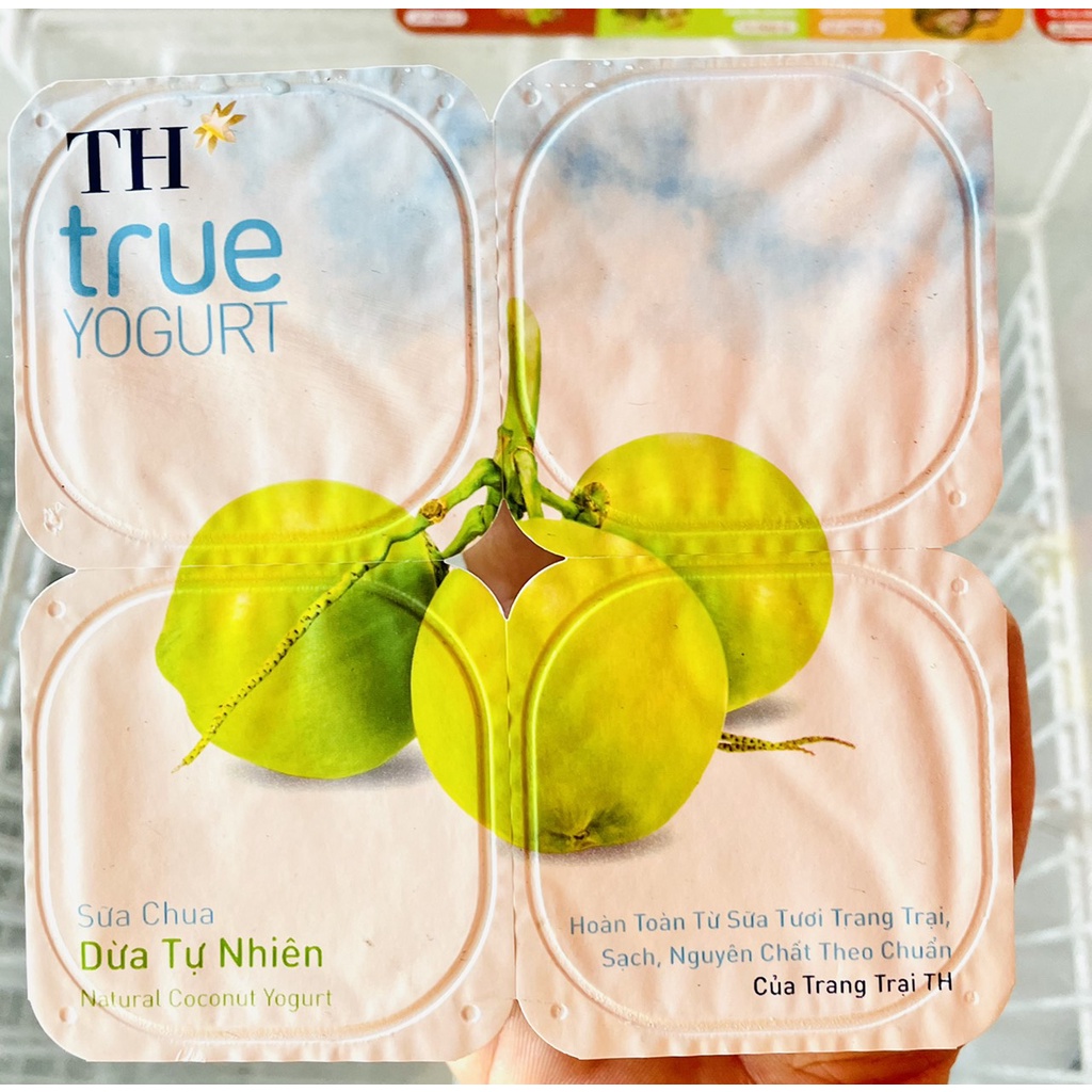 Sữa Chua Ăn TH True Milk - Vỉ 4 Hộp X 100g